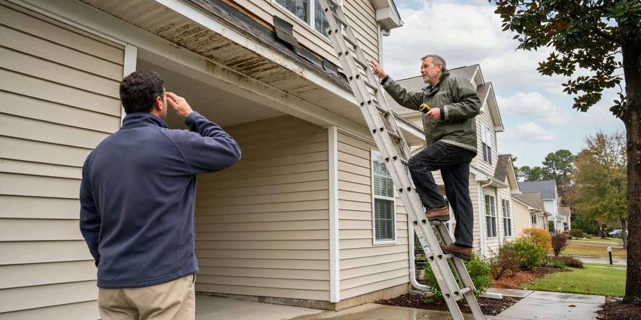 Roof Leak and Ice Dam Water Damage in Newport, RI